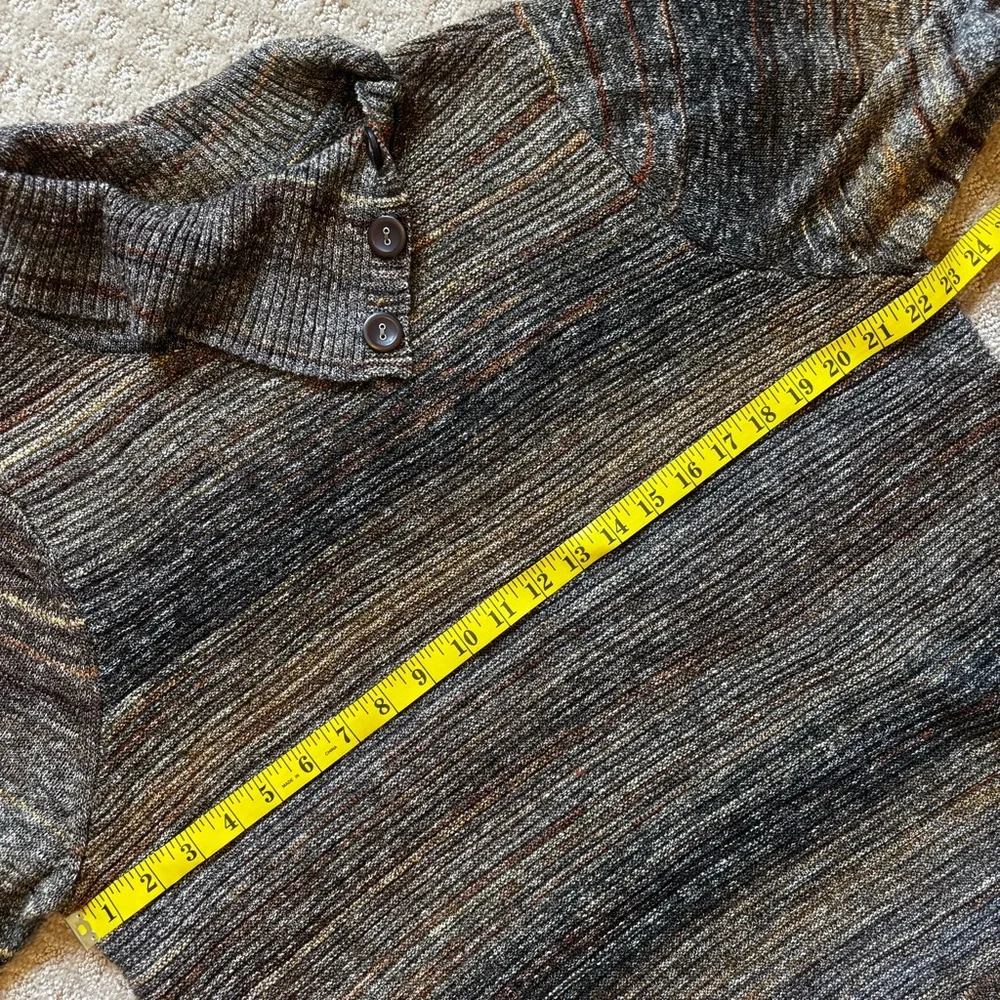 CJ Banks Neutral Multicolor Cowl Neck Sweater size 1x - Picture 6 of 11